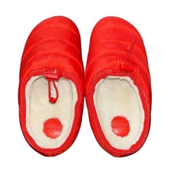 Coach Red Quilted Nylon Slip-on Slippers(Size 9B) - Picture 3 of 10